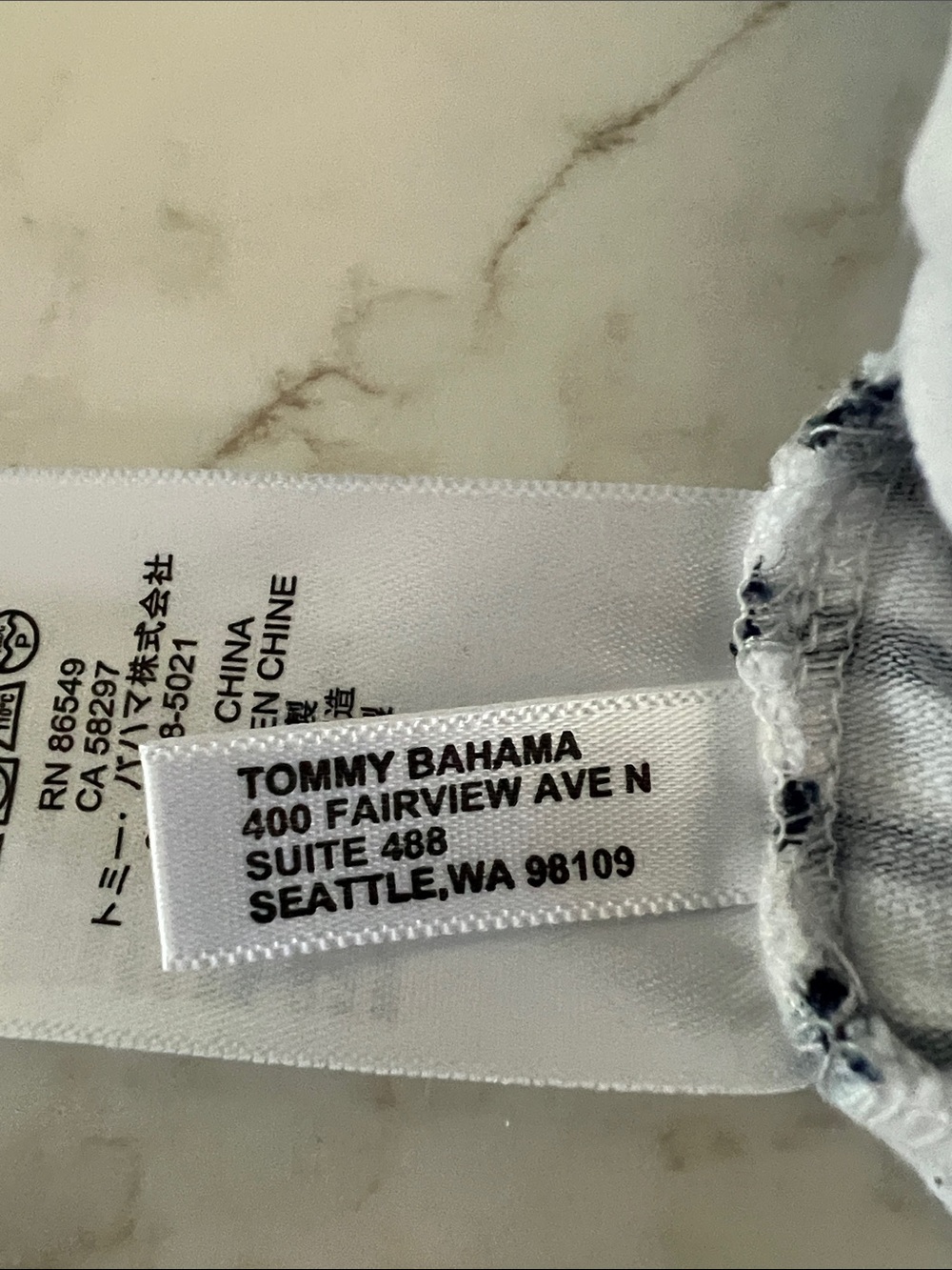 Tommy Bahama Navy White Striped Tropical Floral Cotton Dress Medium - Picture 7 of 12